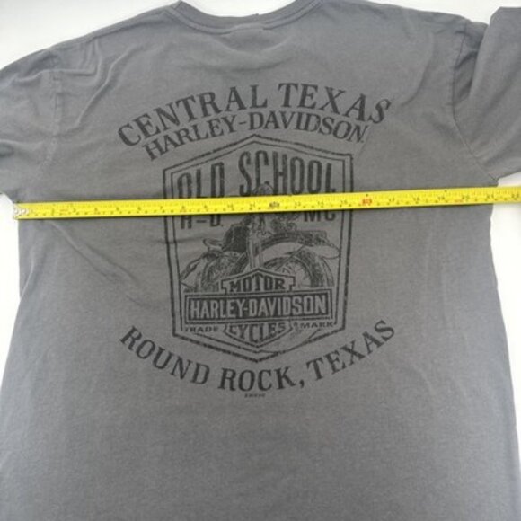 Harley-Davidson Dripping Oil Can Central Texas Old School T-Shirt Mens Large - Picture 10 of 11
